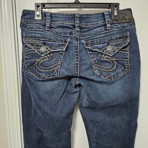 Silver Jeans Women's Boot Cut Jeans - Dark Blue - Picture 1 of 11